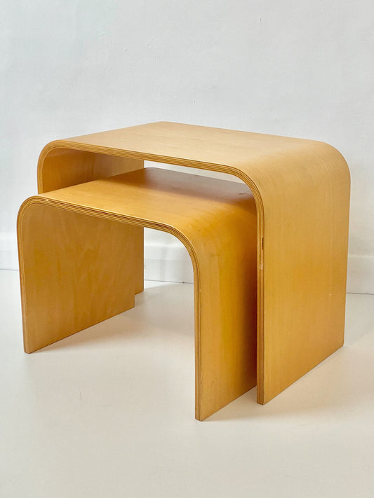 Bent wood nesting tables