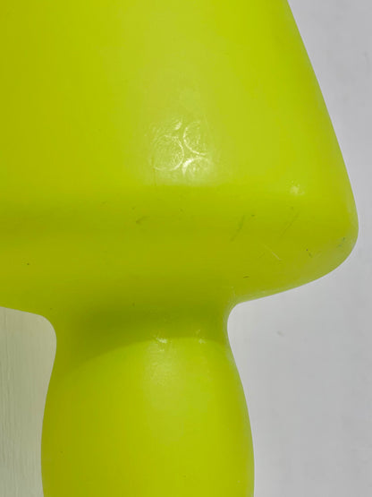 Lime green mushroom lamp