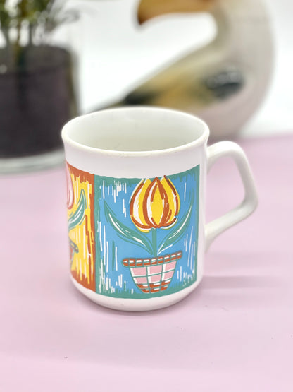 Vintage multicoloured mug