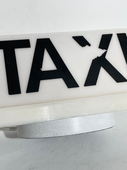 80’s pink taxi sign lamp