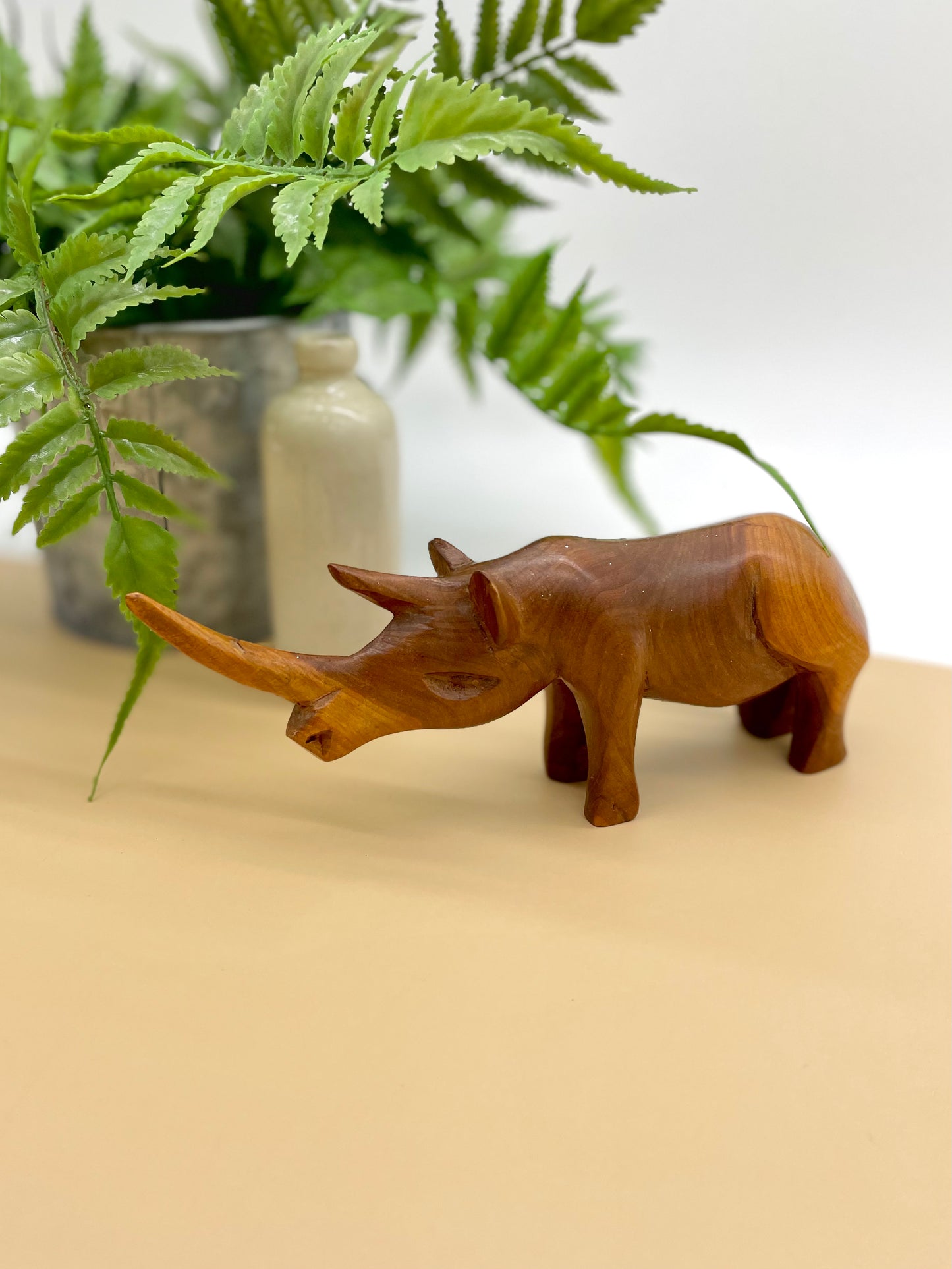 Wooden rhino