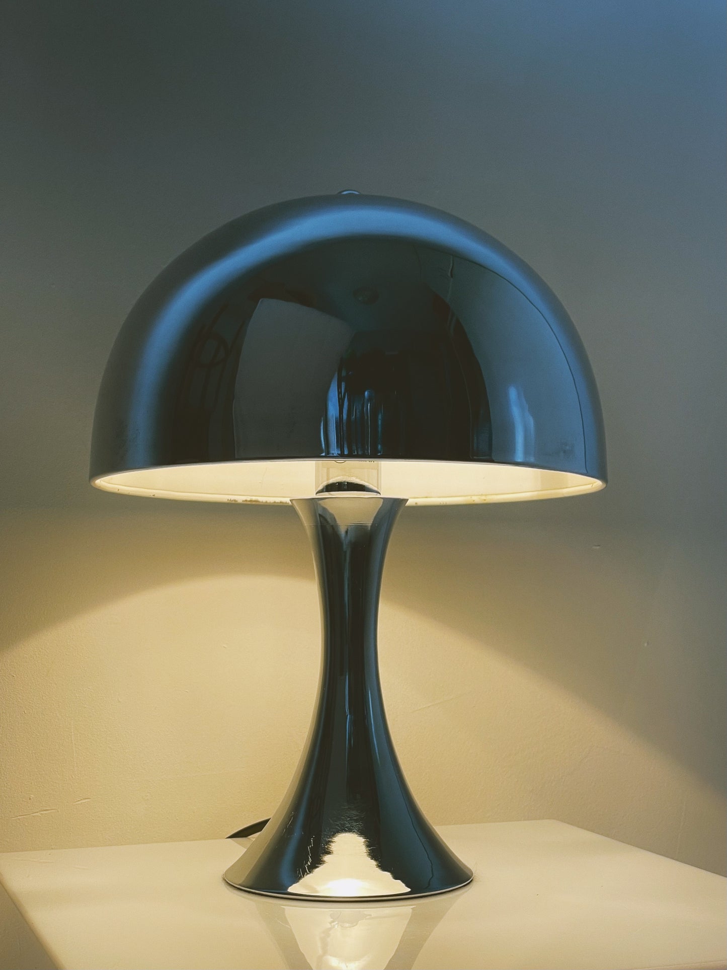 Louise Poulsen style chrome lamp