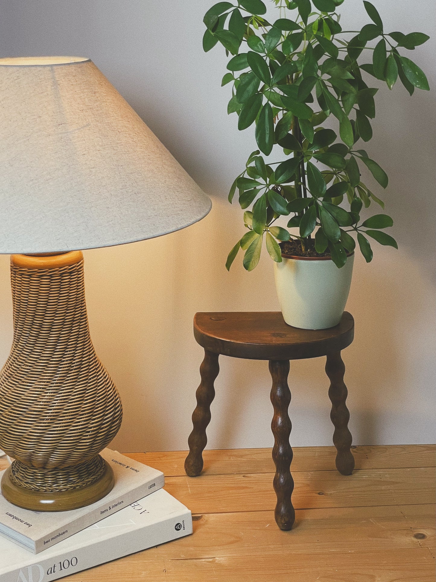 French 3 legged bobbin stool