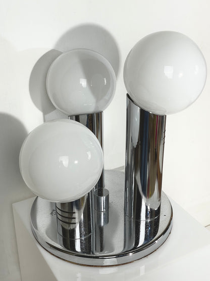 Tri-globe Italian space age lamp