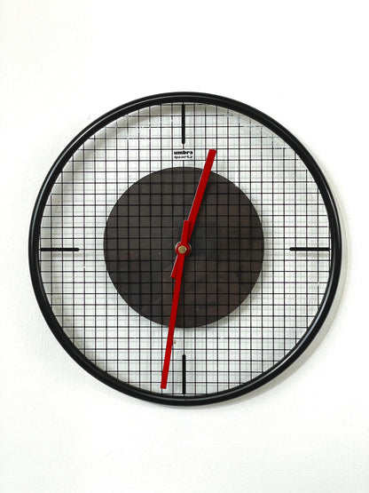 Umbra 80s glass grid clock