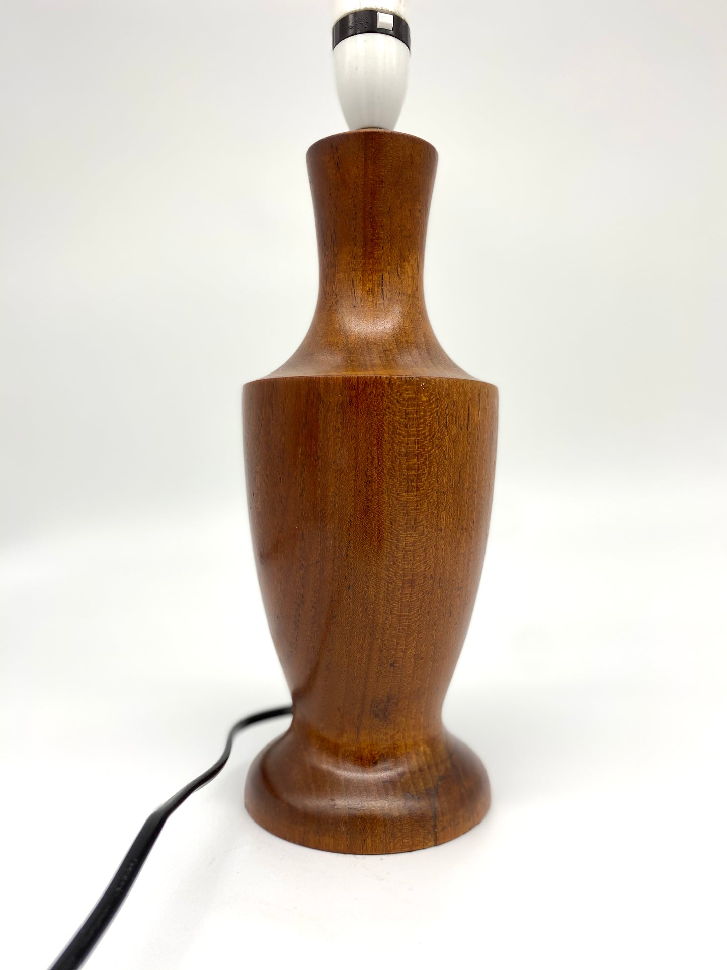 Mid-century teak table lamp