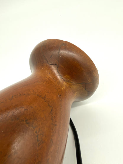 Mid-century teak table lamp