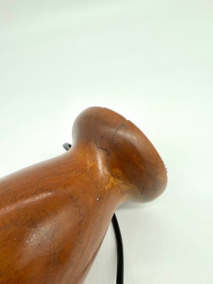 Mid-century teak table lamp