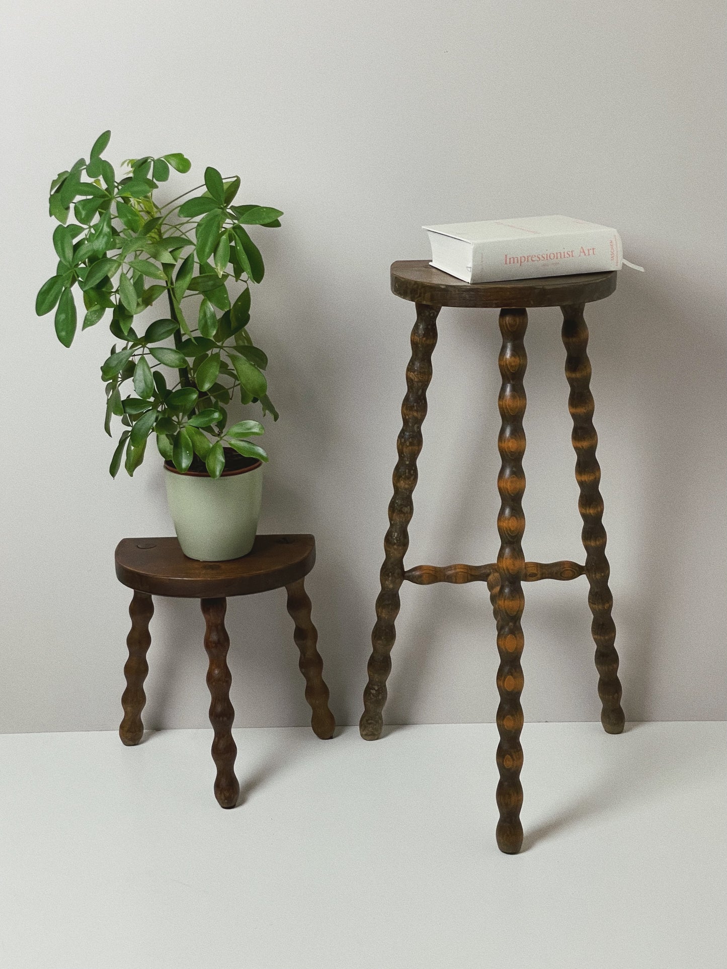 French 3 legged bobbin stool