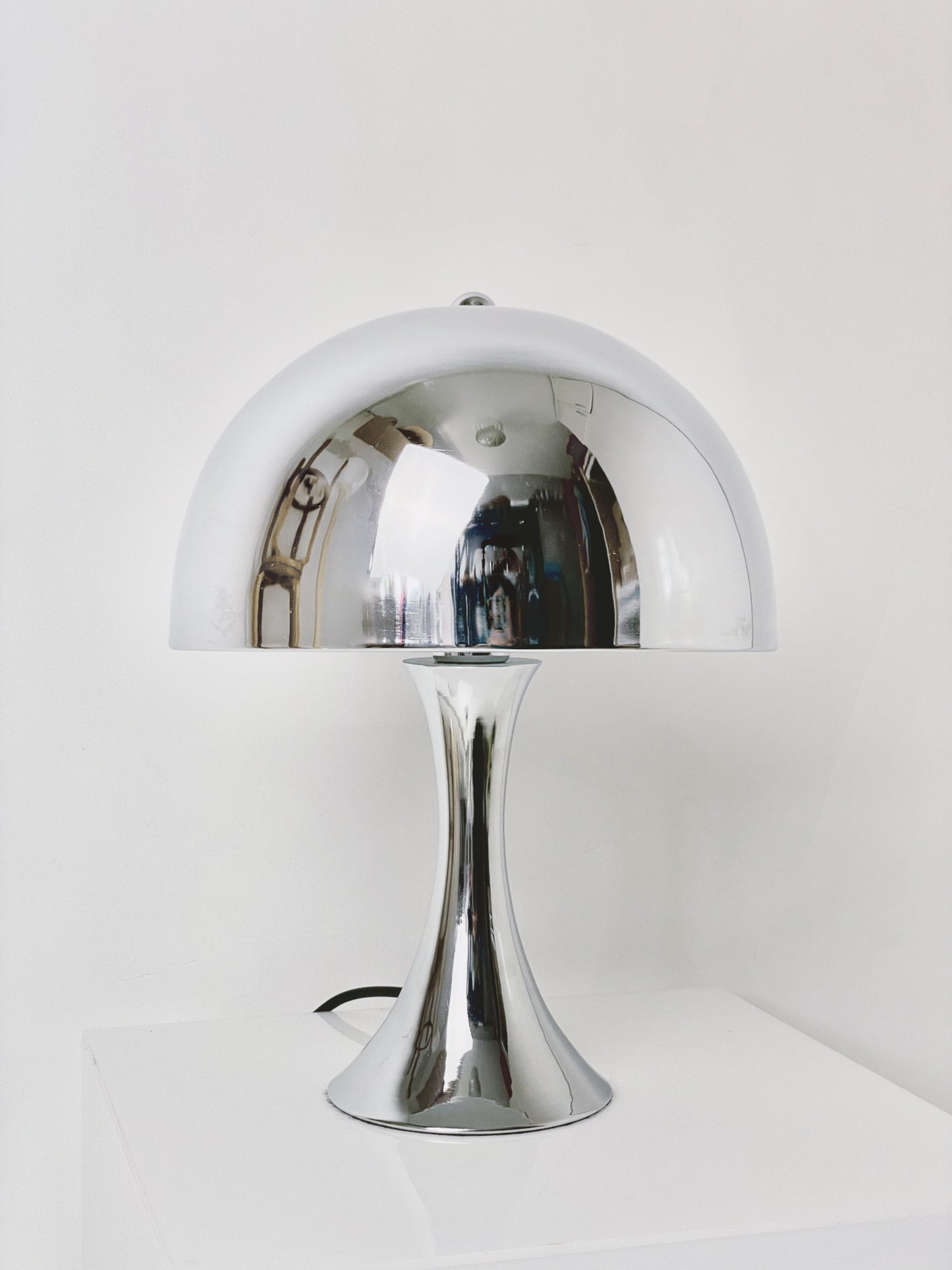 Louise Poulsen style chrome lamp