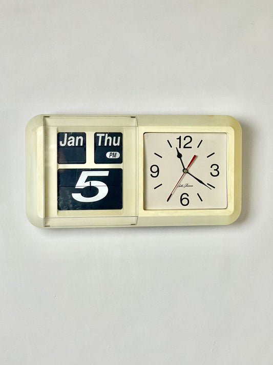 Seth Thomas 80’s date and time flip clock