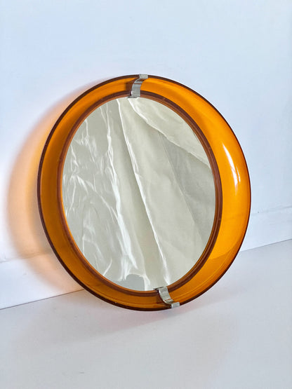 Deep frame space age mirror