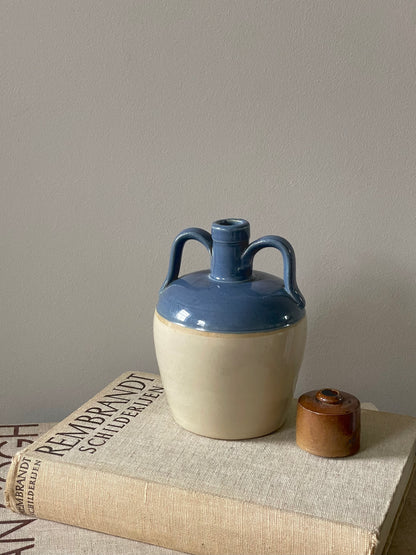 Two handled stoneware vase