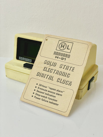 Retro Harvard solid state digital clock