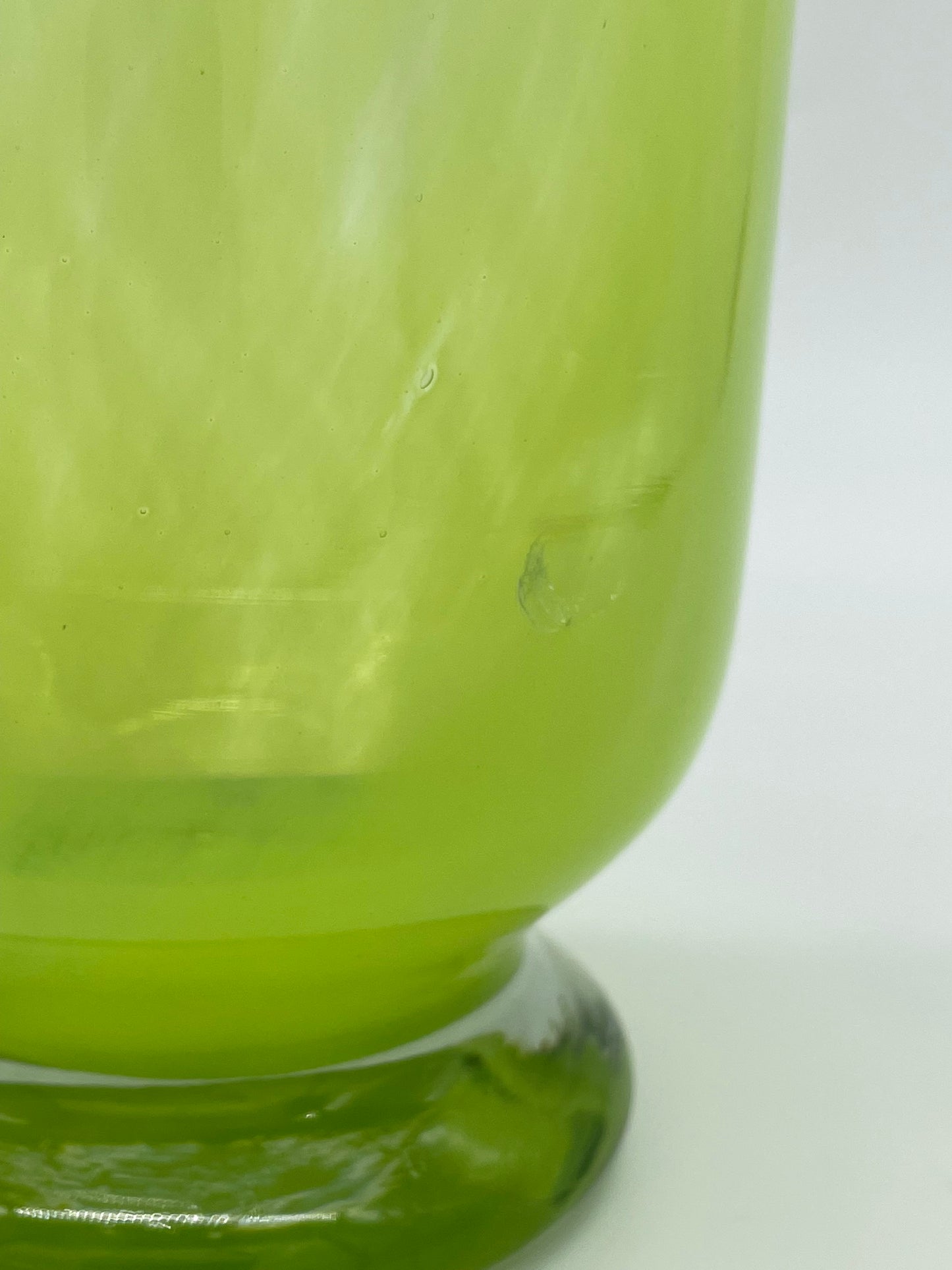 Lime green vase