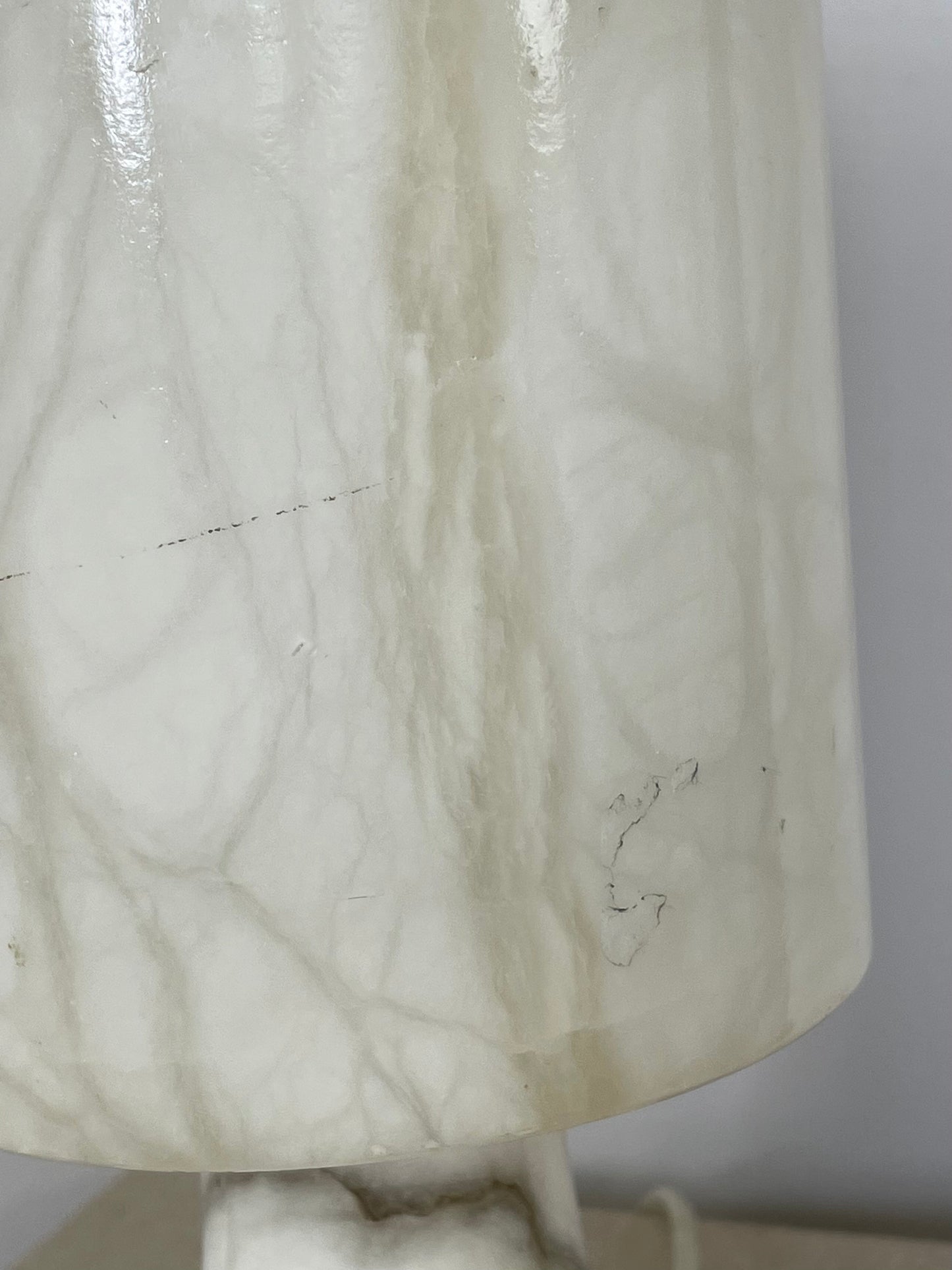 Solid marble lamp