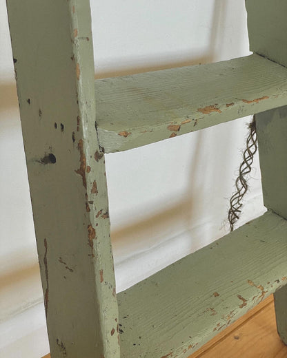 Vintage distressed painted steps