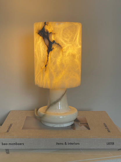 Solid marble lamp