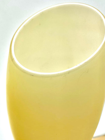 Pastel yellow glass lamp