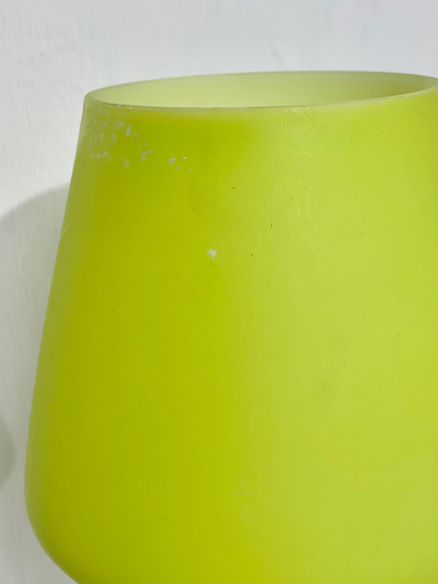 Lime green mushroom lamp