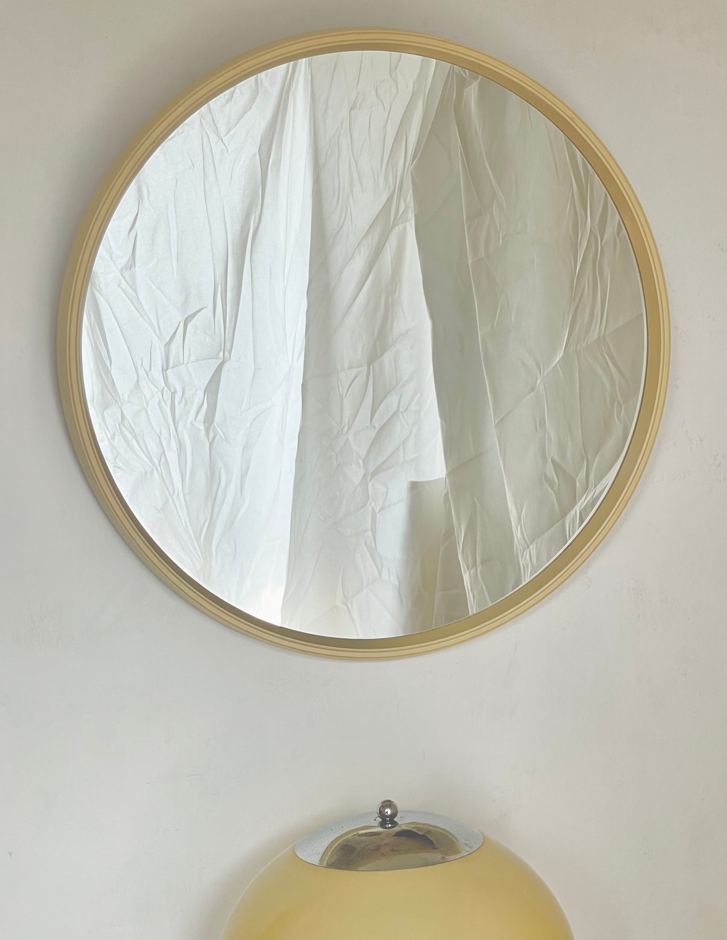 Large cream 60’s mirror