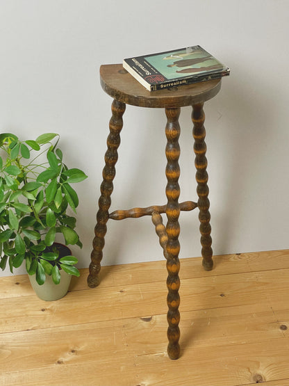 Large French bobbin stool