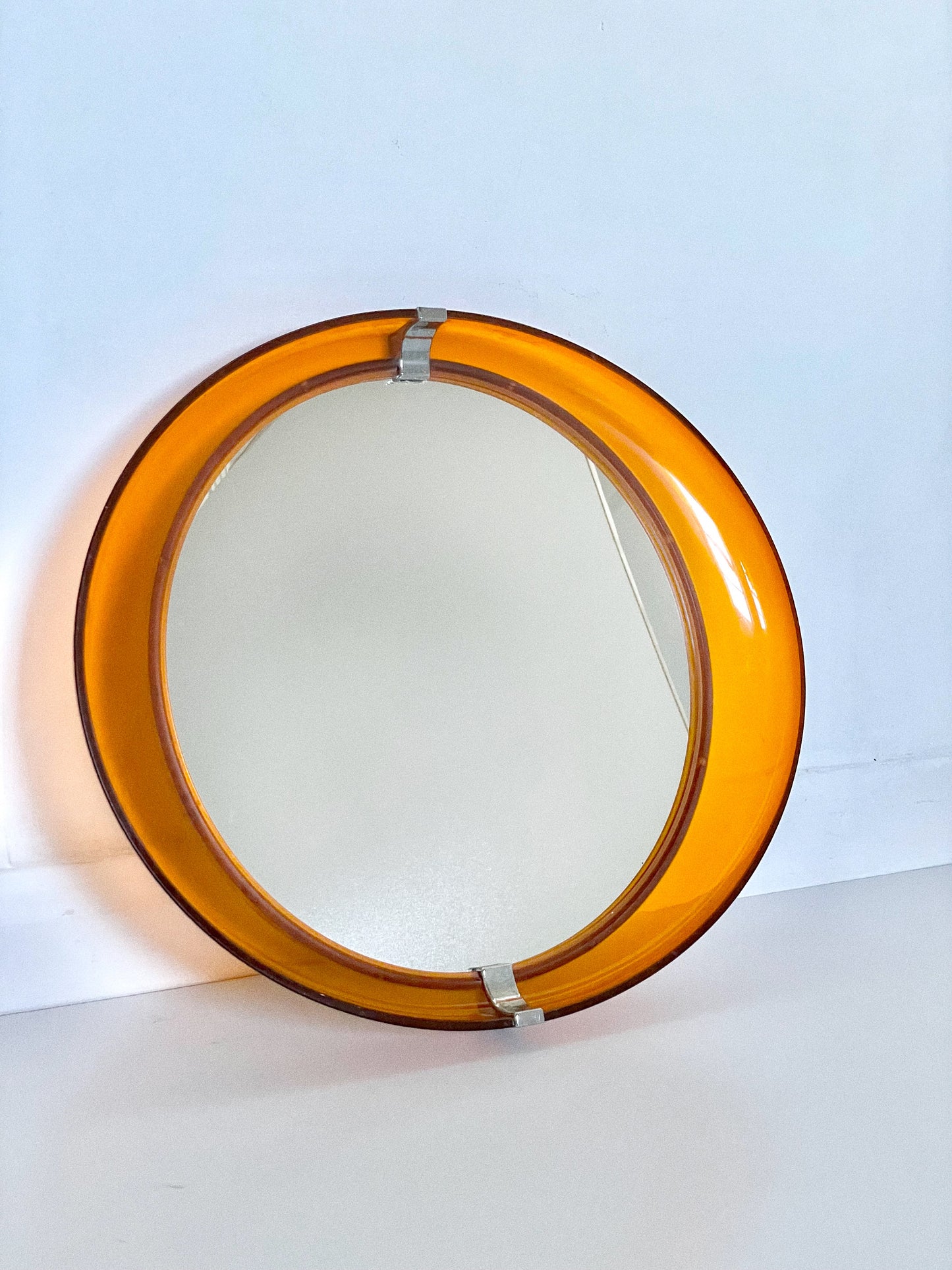 Deep frame space age mirror