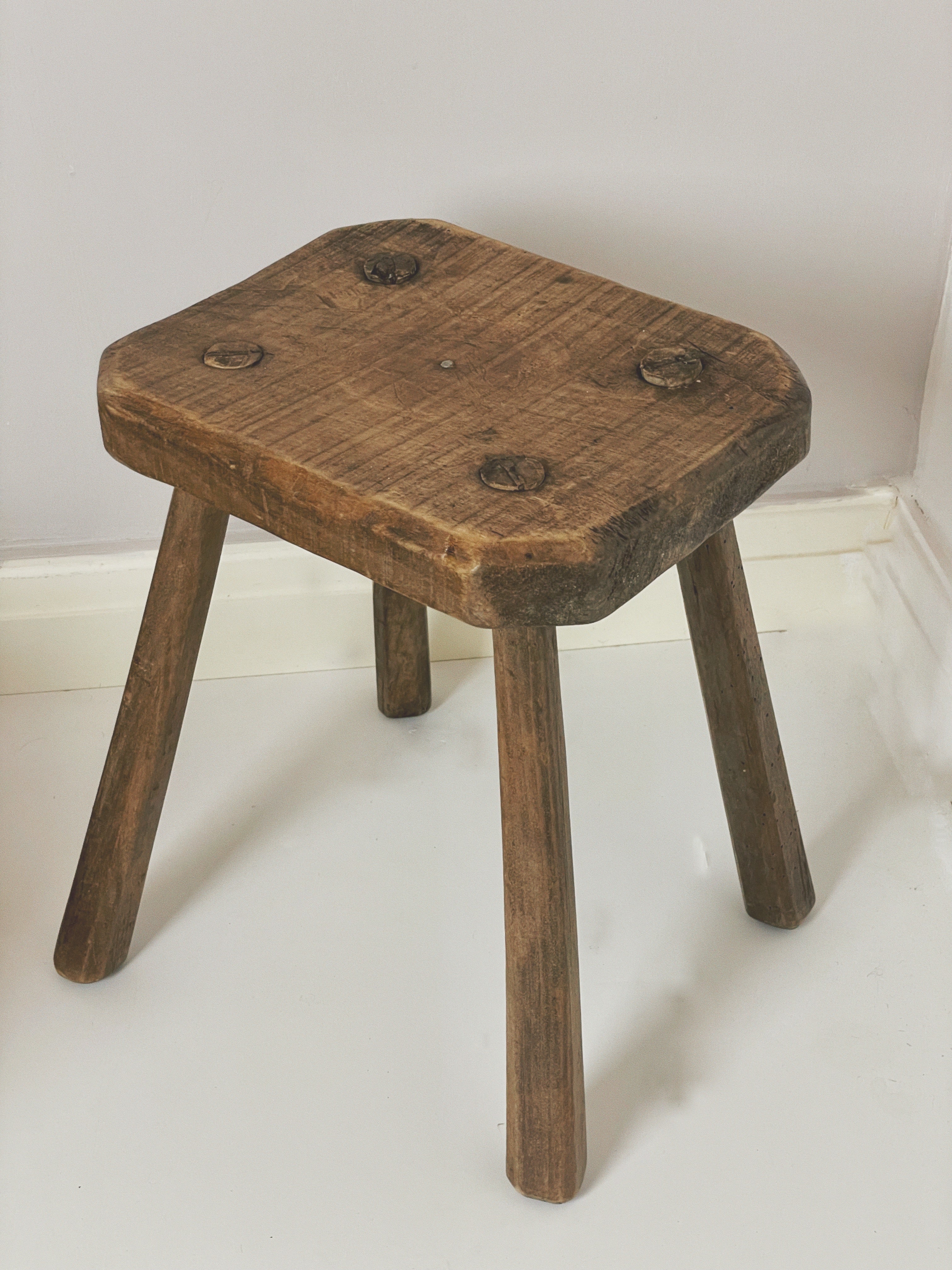 Reclaimed best sale milking stool