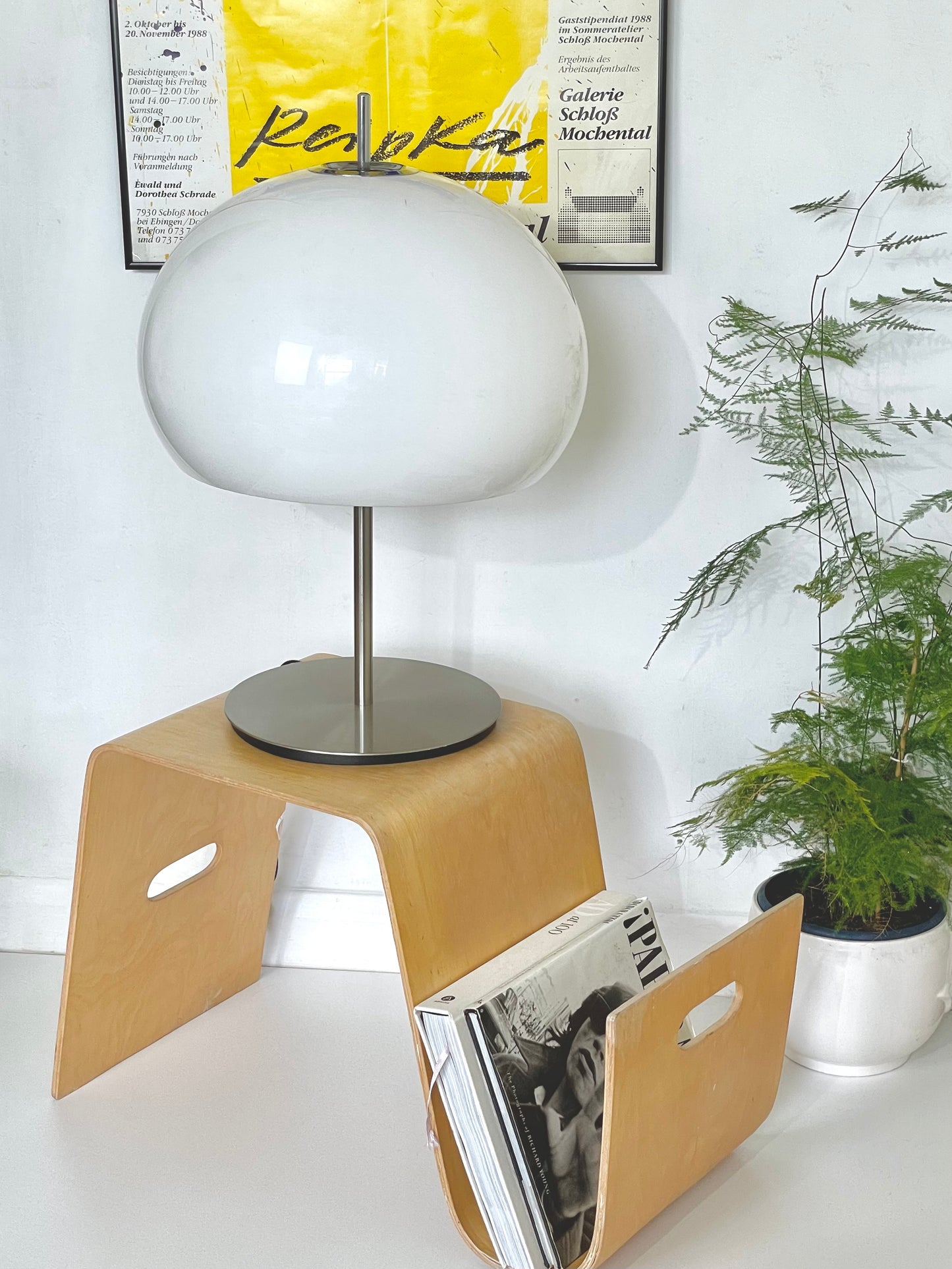 XL white Guzzini style lamp