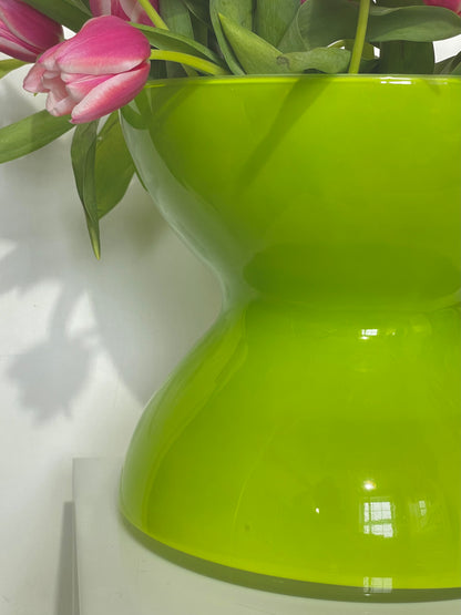 XL Anne Nilsson lime green vase