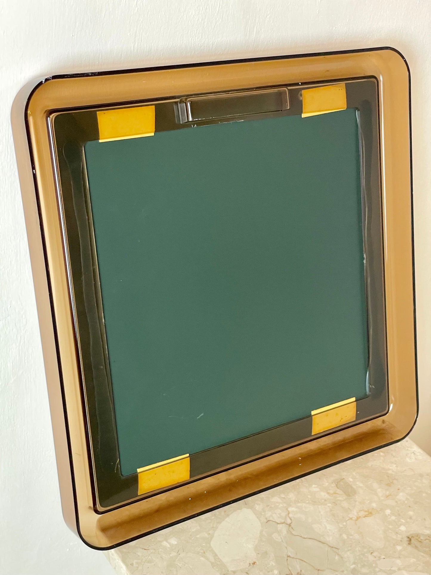 70’s curved square mirror