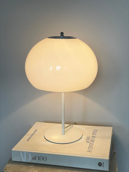 White Guzzini style lamp