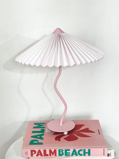 Pink wiggle lamp