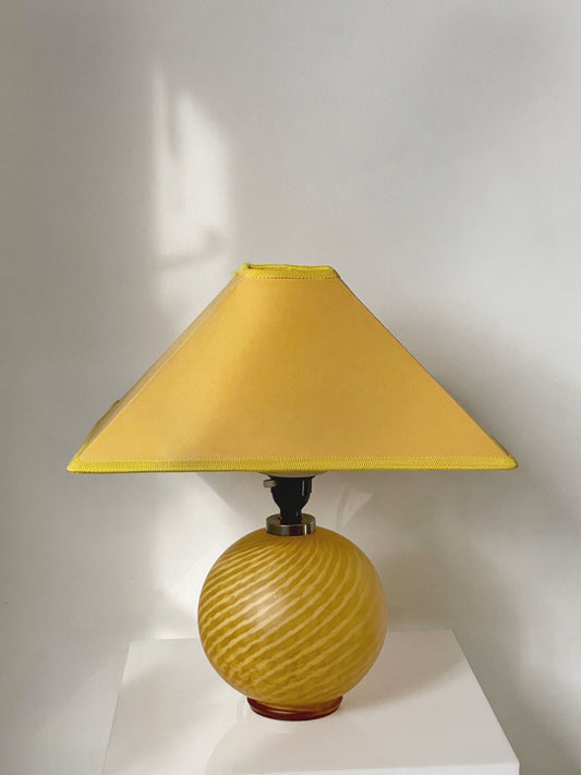 Yellow post modern style lamp