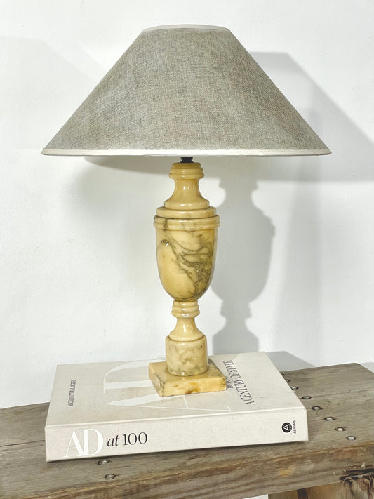 Italian marble lamp with coolie shade