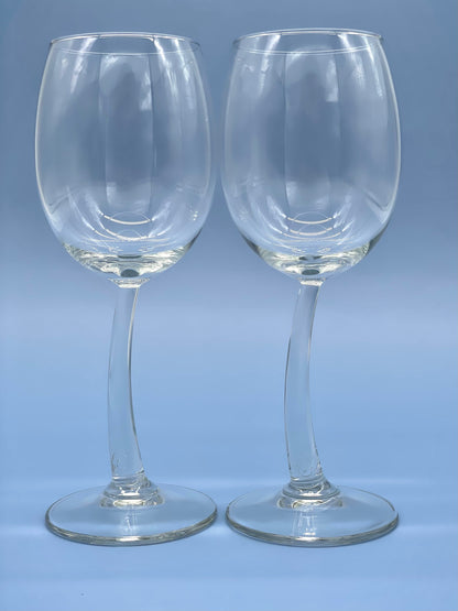 Pair of J.P Chenet wonky glasses