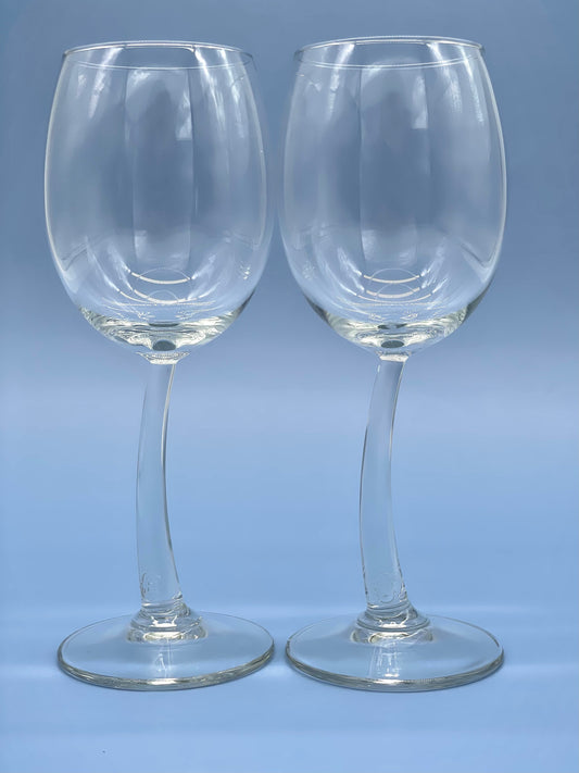 Pair of J.P Chenet wonky glasses