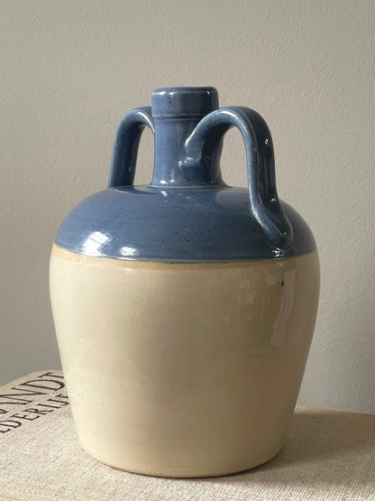 Two handled stoneware vase