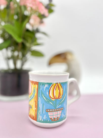 Vintage multicoloured mug