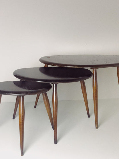 ERCOL pebble nesting tables