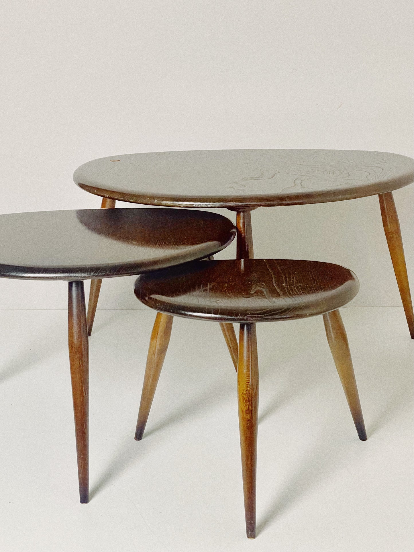 ERCOL pebble nesting tables