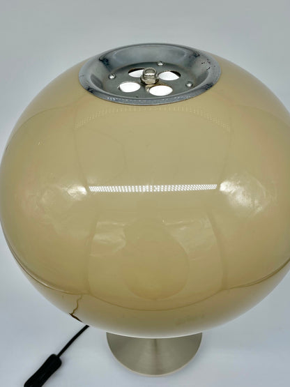 Guzzini style perspex mushroom coloured lamp