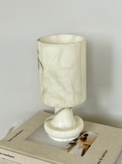 Solid marble lamp