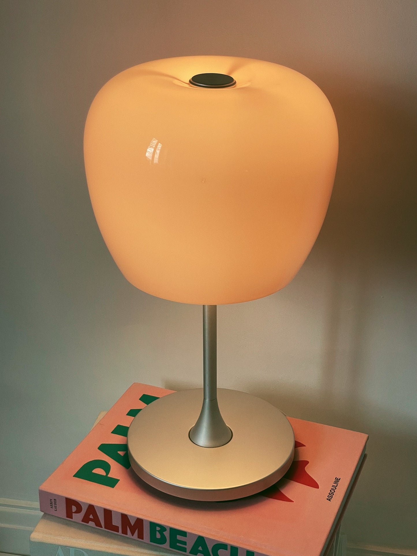 Baby pink space age lamp