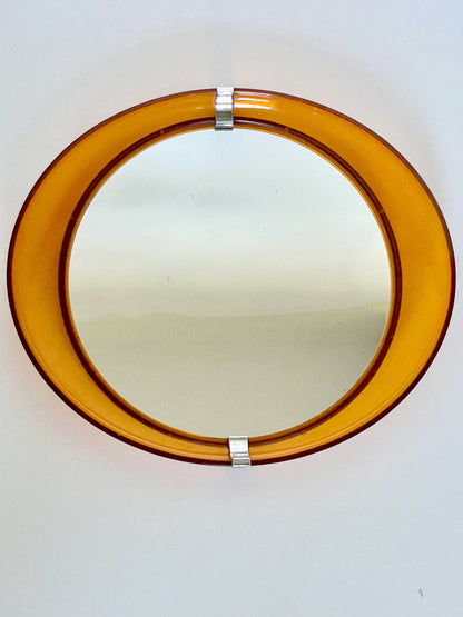 Deep frame space age mirror