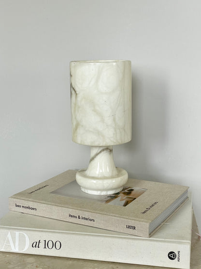 Solid marble lamp