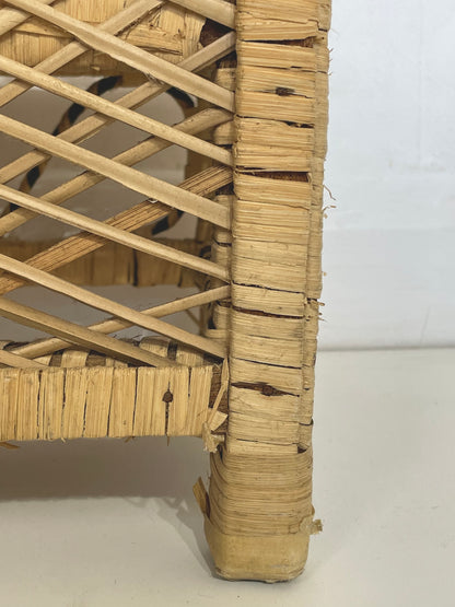 Peacock rattan bookcase