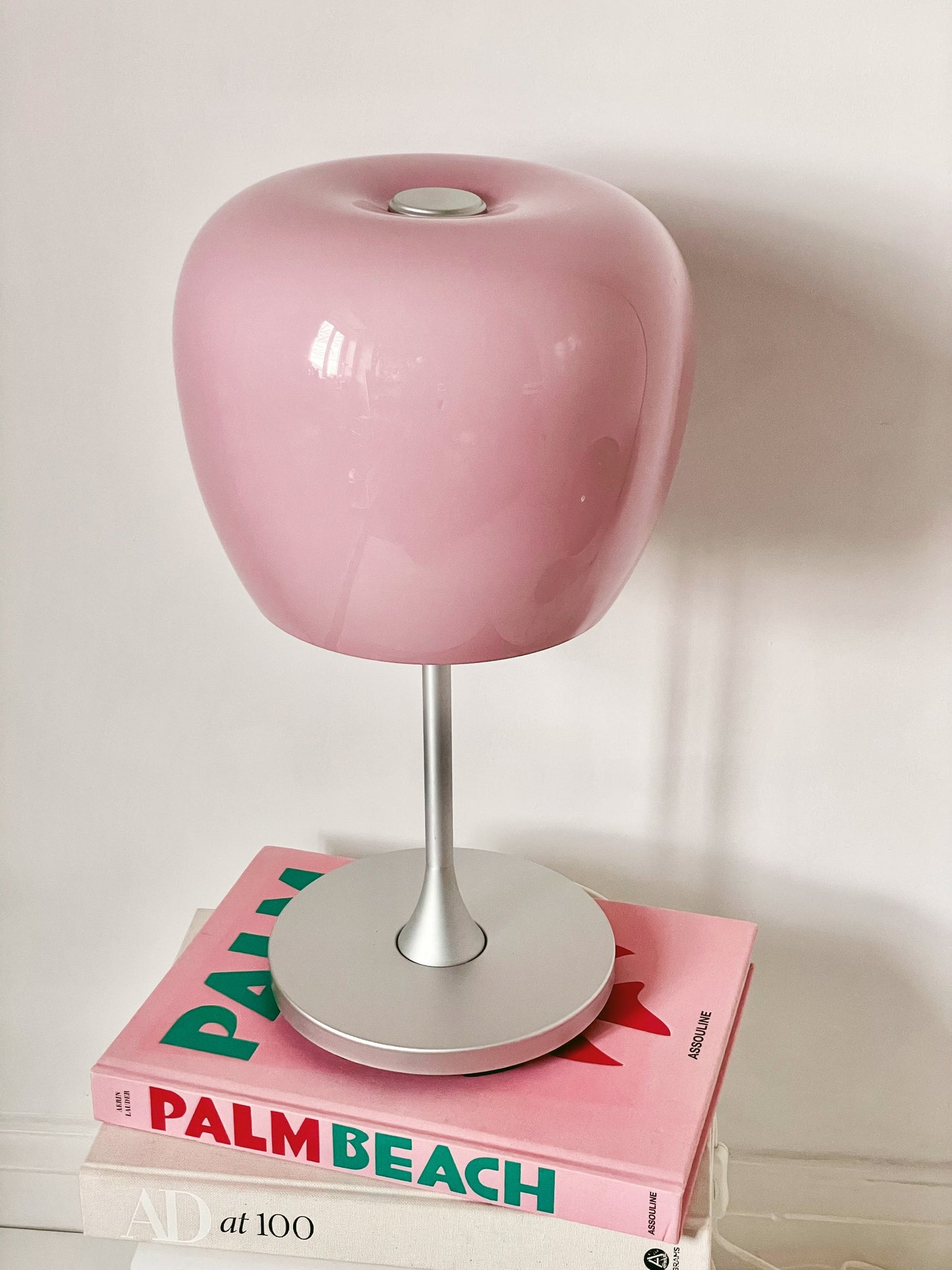 Baby pink space age lamp