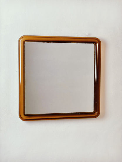 70’s curved square mirror