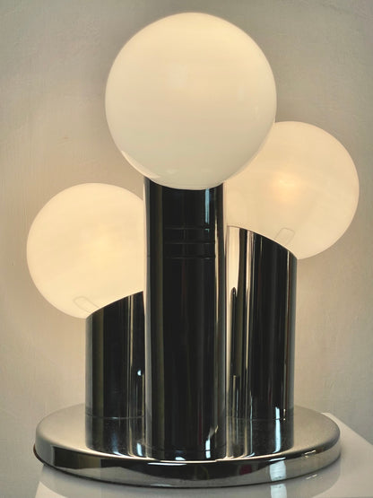 Tri-globe Italian space age lamp